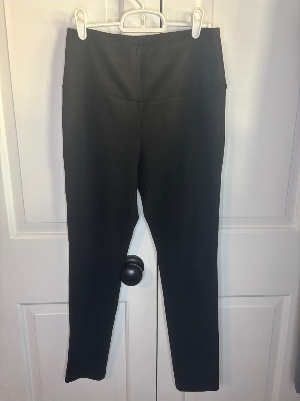 J. McLaughlin Faux Suede Pull-On Leggings Pants Black Size Small